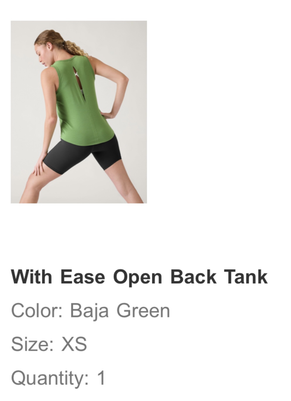 Athleta open back tank