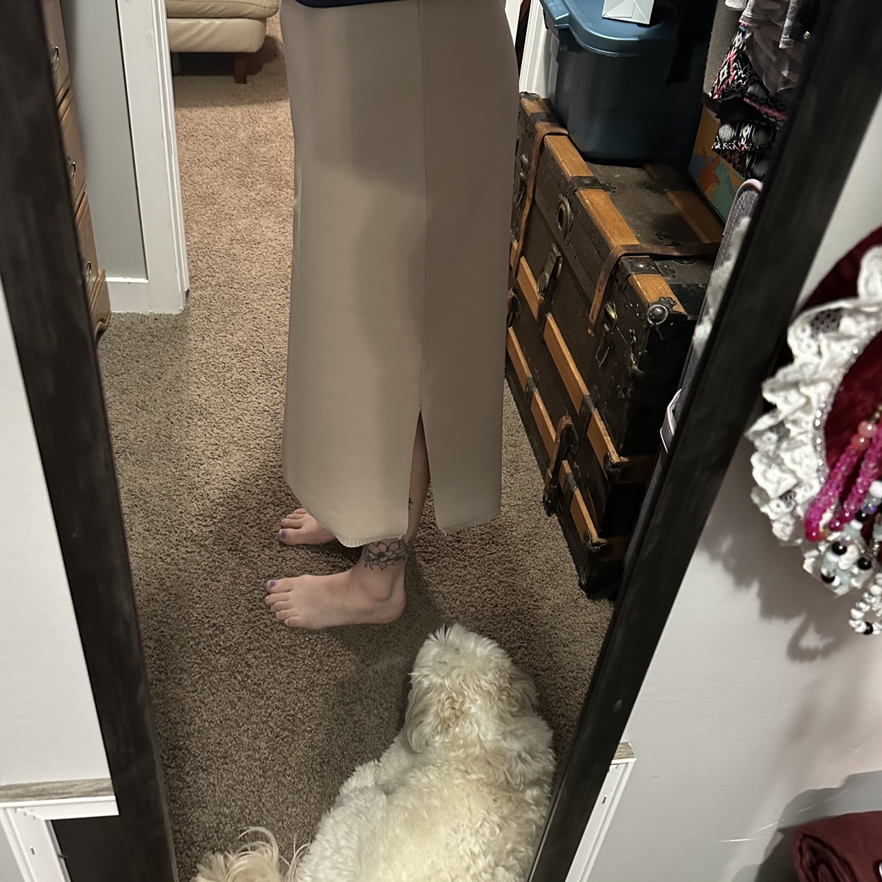 XL Limited Collection midi skirt with side cutouts - photo 4