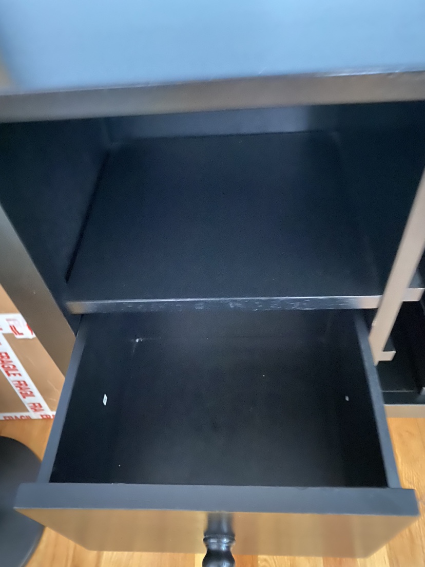 Wine Rack Cabinet Black