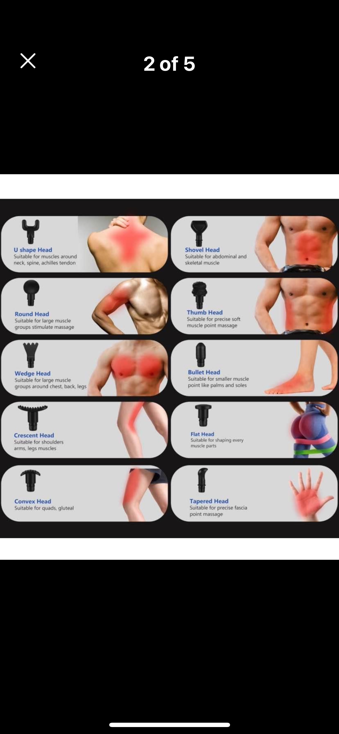 Percussion Muscle Gun for Massage image indicator(2)