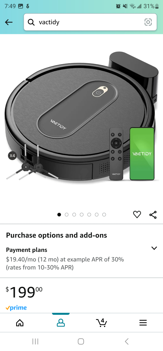 Vactidy Robot Vacuum - photo 2