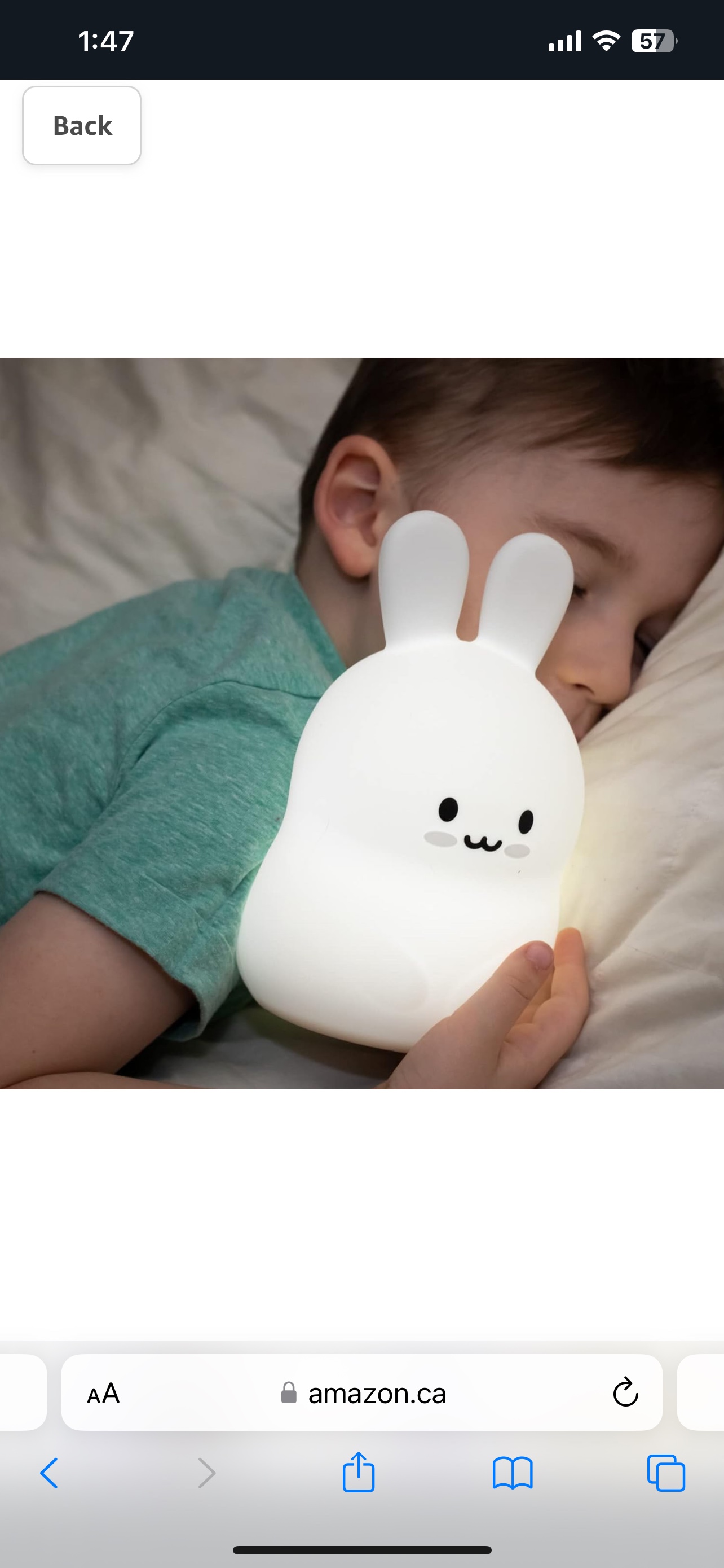 Lumipets Animal Kids Night light - Junior Bunny image indicator(5)