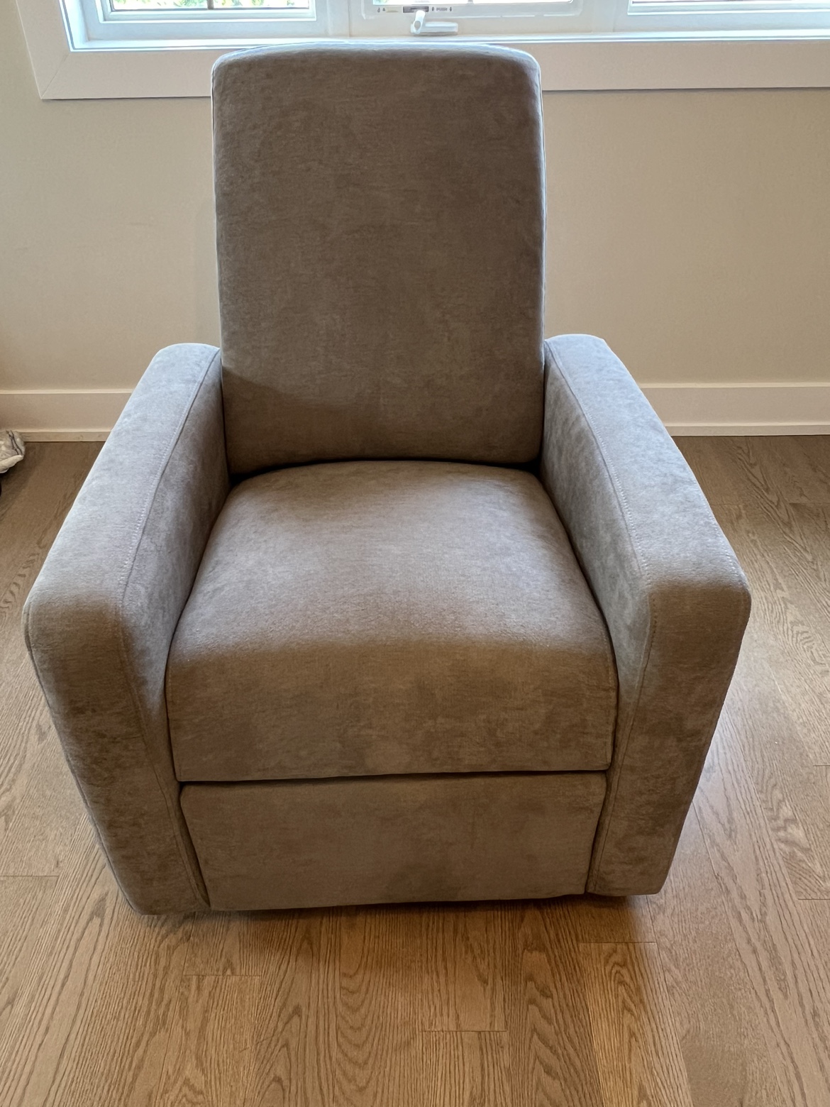 Grey Fabric Glider