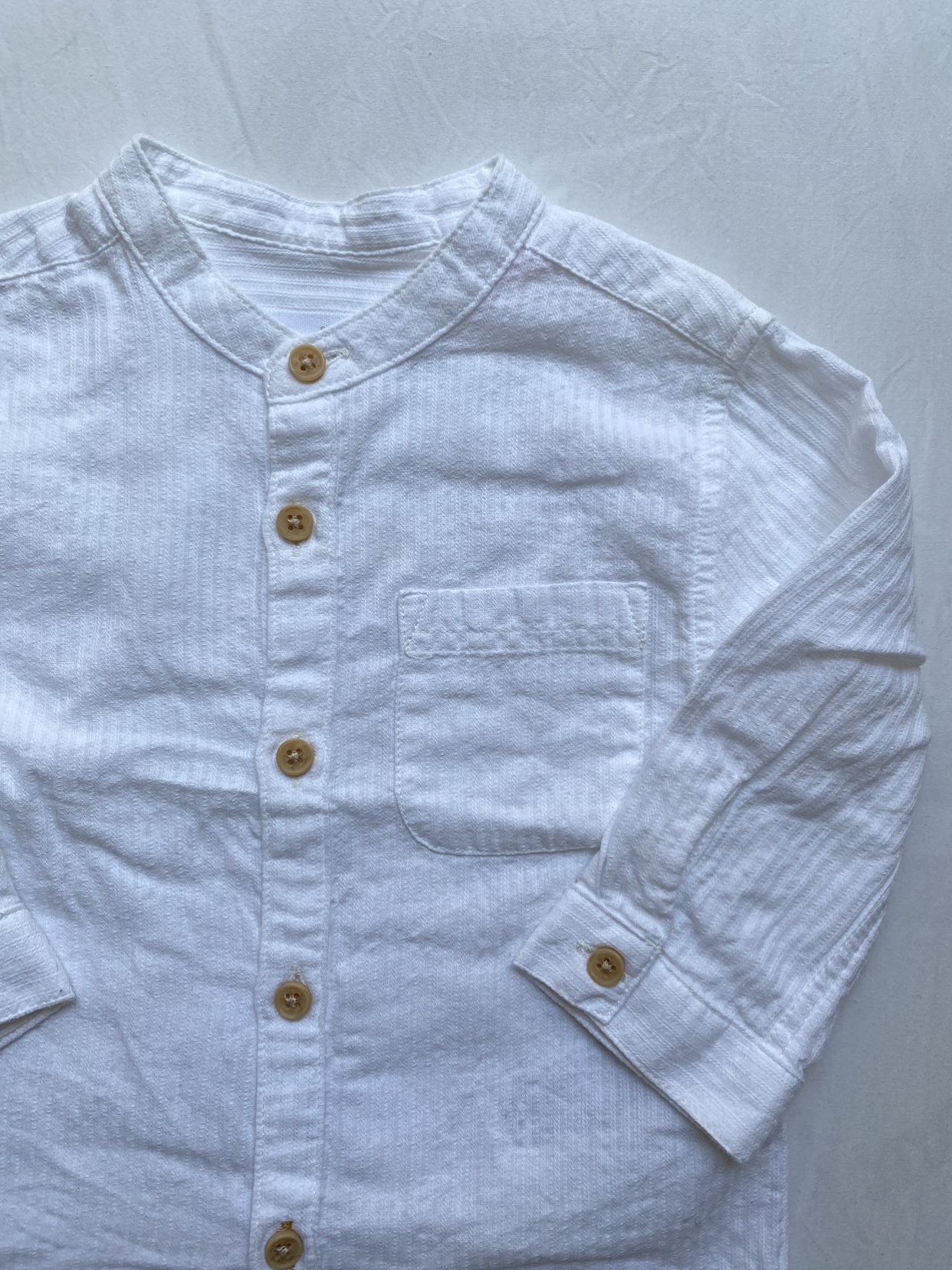 Zara baby button up shirt 6-9mth ⚽️ image indicator(2)