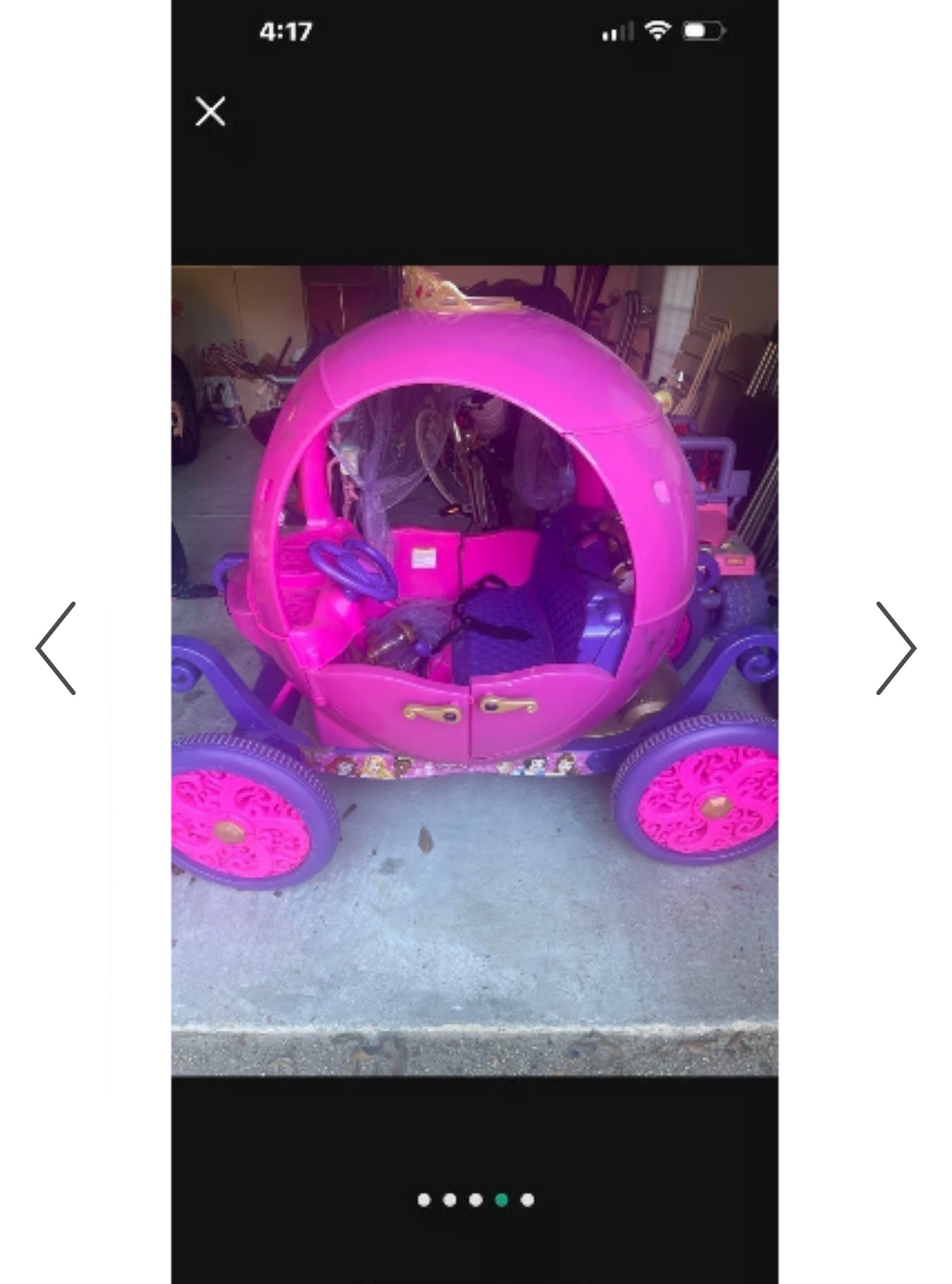 Princess drivin g carriage