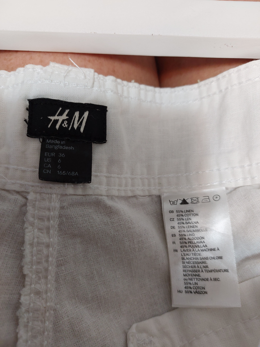 H&M linen/cotton pants size 6 image indicator(3)