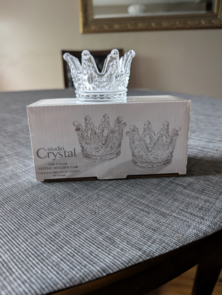 Royal crown tealight holder (set of 2)⚽ thumbnail