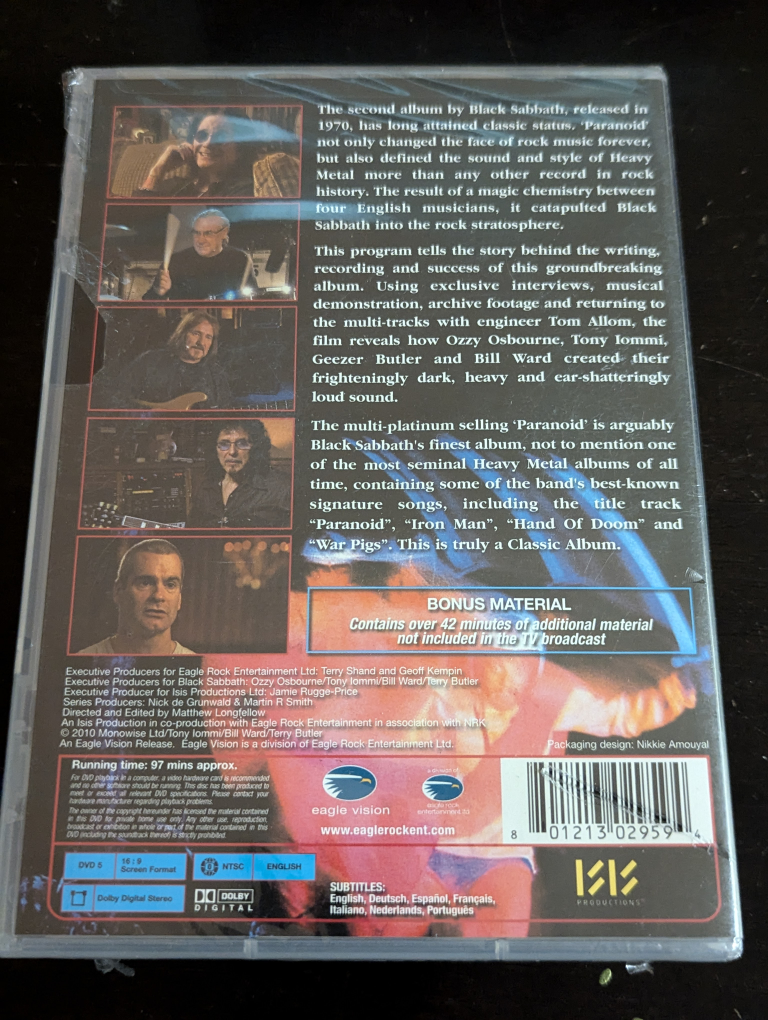 New Black Sabbath Paranoid DVD image indicator(2)
