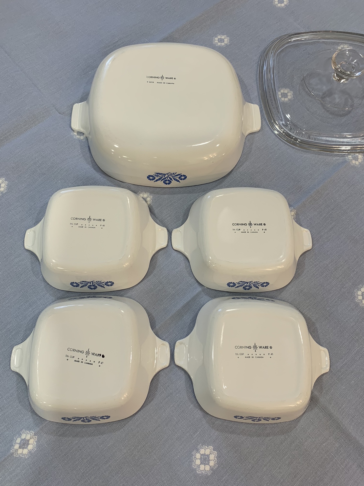 5 Corning Ware Cornflower Casseroles image indicator(6)