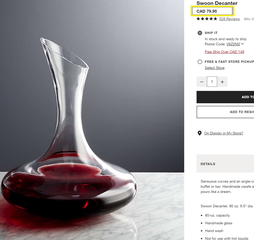 🔴 🍷 SWOON Wine Decanter image indicator(2)