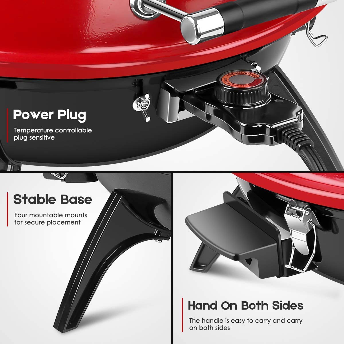 New Electric BBQ Grill, Techwood 15-Serving Indoor/Outdoor - photo 5