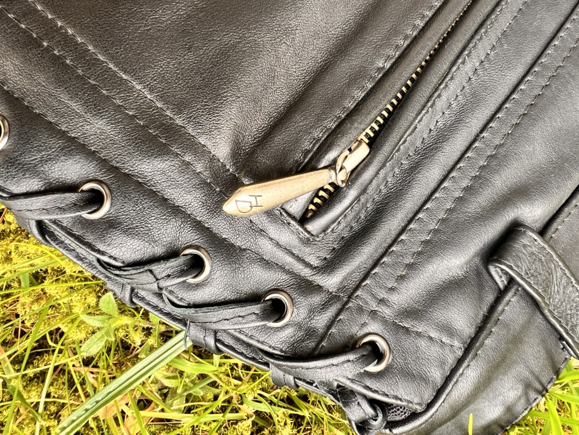 Lace up-HARLEY DAVIDSON  lace up leather pants - photo 5