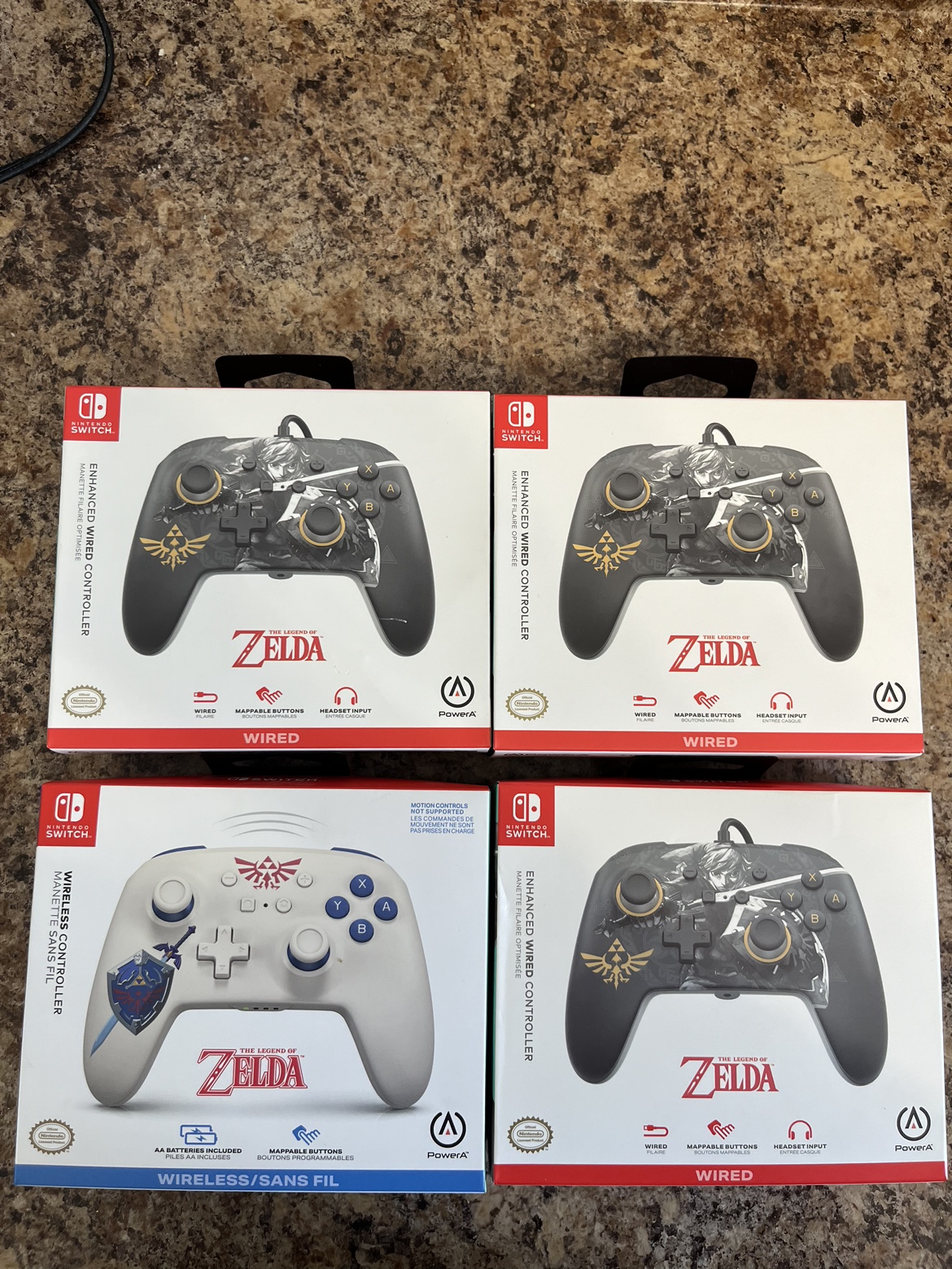 Nintendo Switch Zelda controllers
