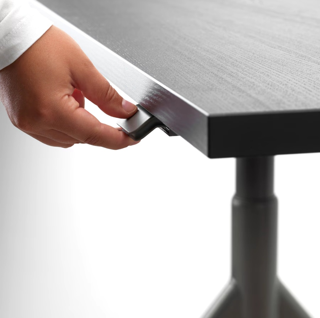 IDÅSEN Desk sit/stand, black/dark gray - photo 2