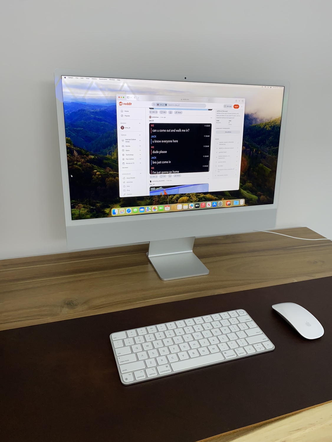 2021 M1 iMac 24" 256GB SSD 4 Port Touch ID Keyboard + Mouse