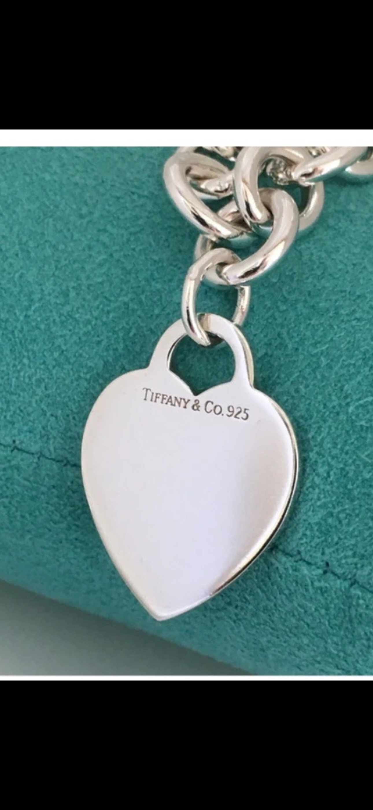 Tiffany & Co. Blank Heart Tag Heavy Chain necklace - photo 2