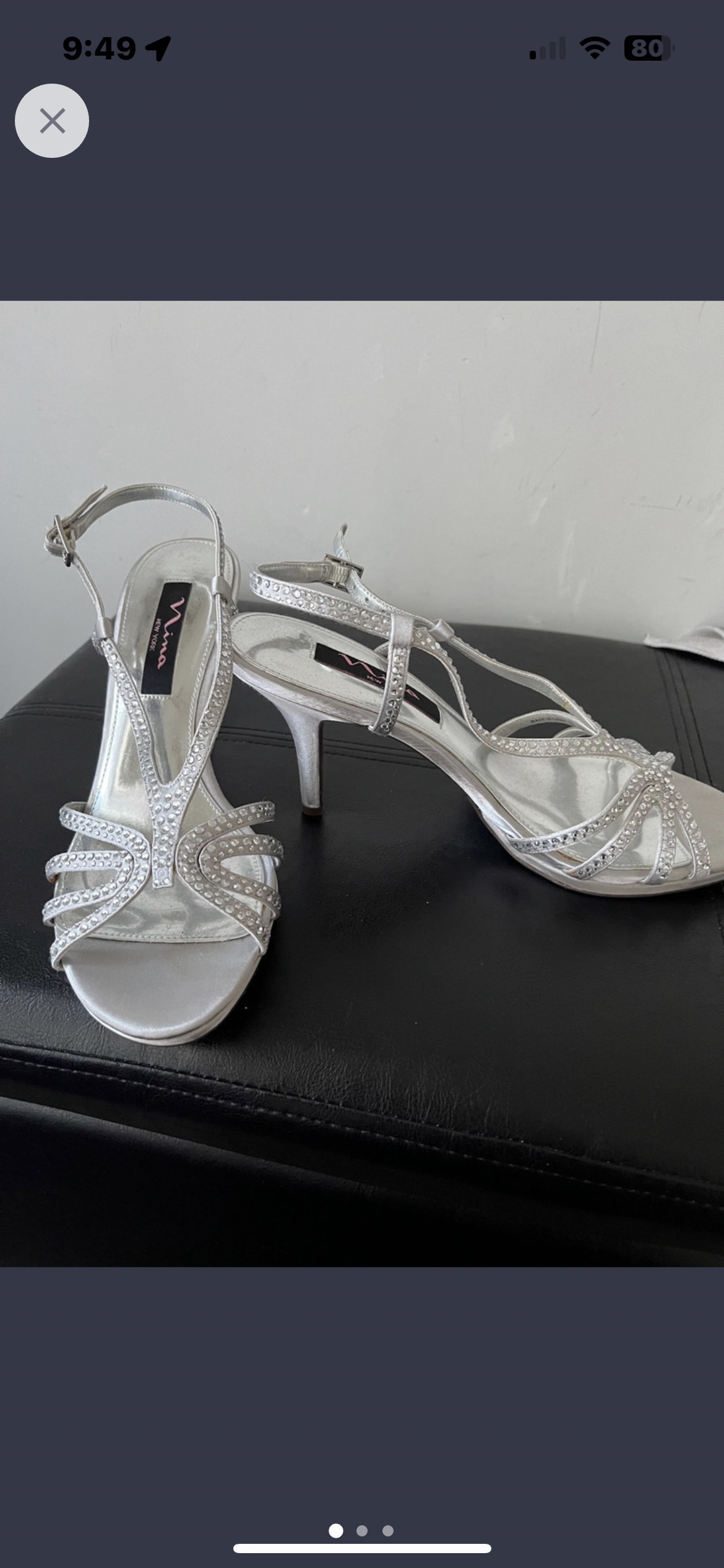 Silver strapping sandals image indicator(3)