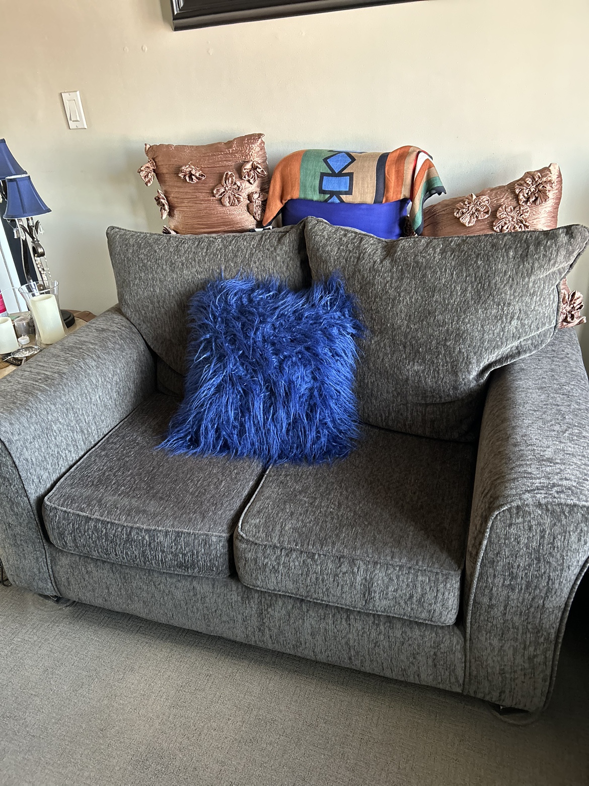 Chocolate Brown Love Couch