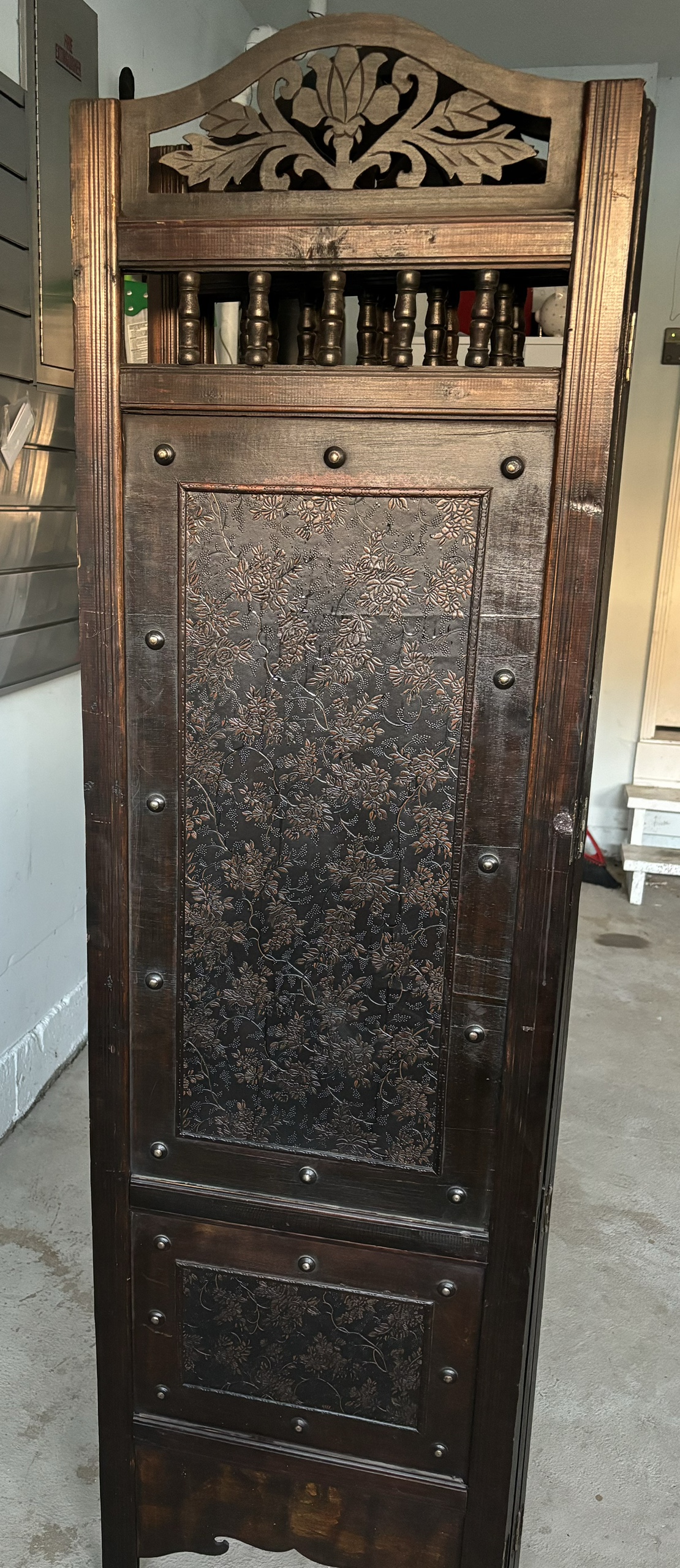 4 Panel Wooden Curtain / Room Divider Wood Screen - photo 2