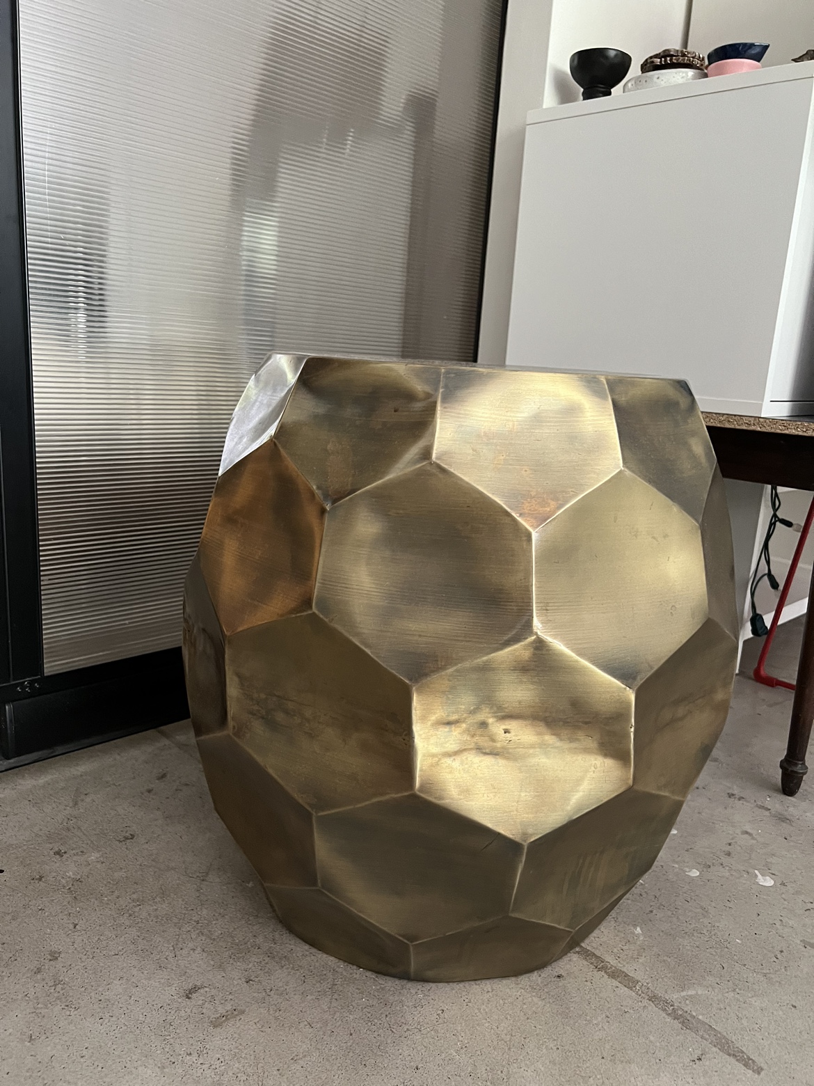 Metal chair stool
