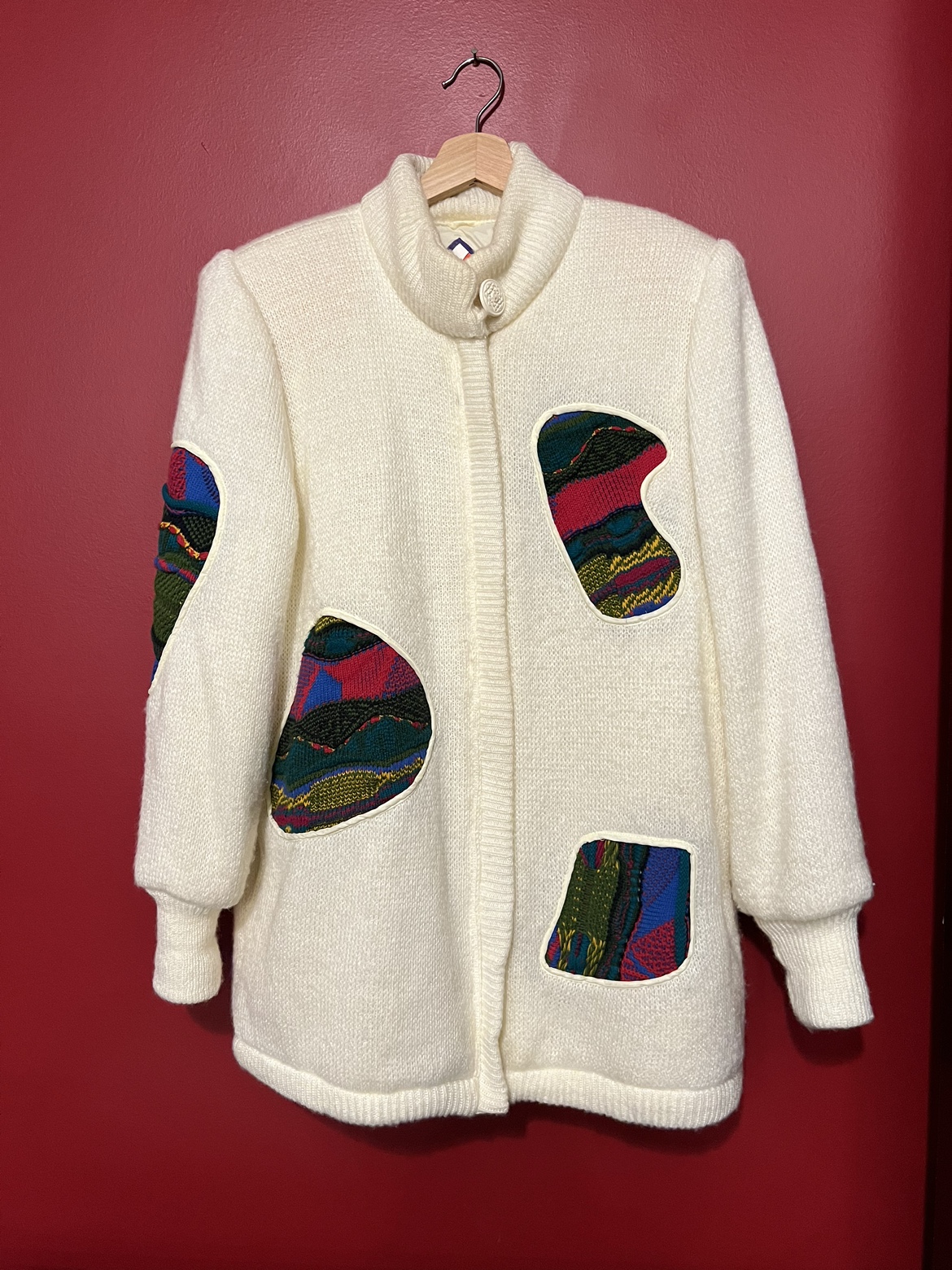 Like new, Coogie style midi zip sweater WITH POCKETS!