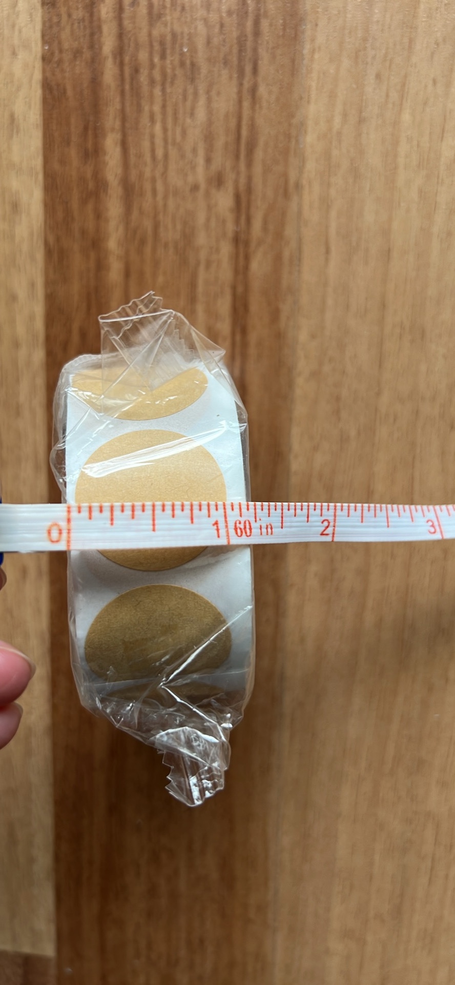 Small round Kraft sticker labels - photo 4