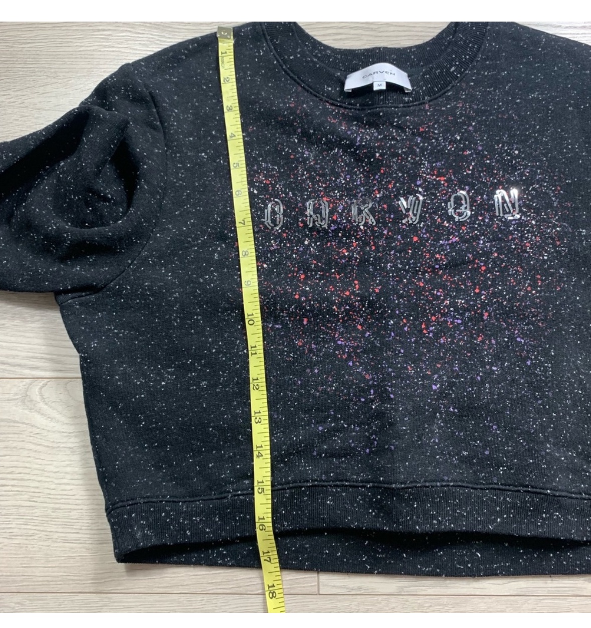 Carven Metallic Confetti Cropped Crewneck Sweater image indicator(10)