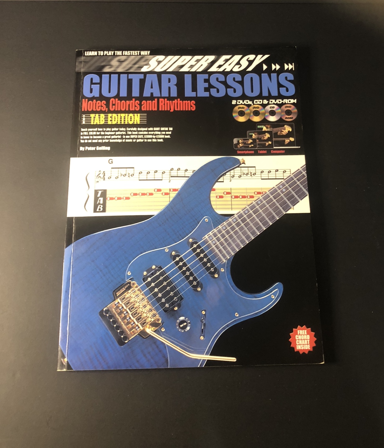 Easy Guitar Lesson Book with Follow Along Discs