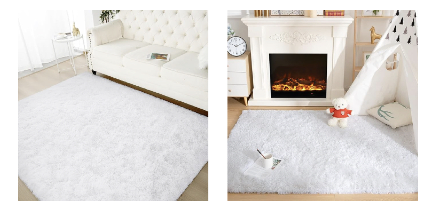 Soft Rug Carpet (6' x 9', White) - photo 2