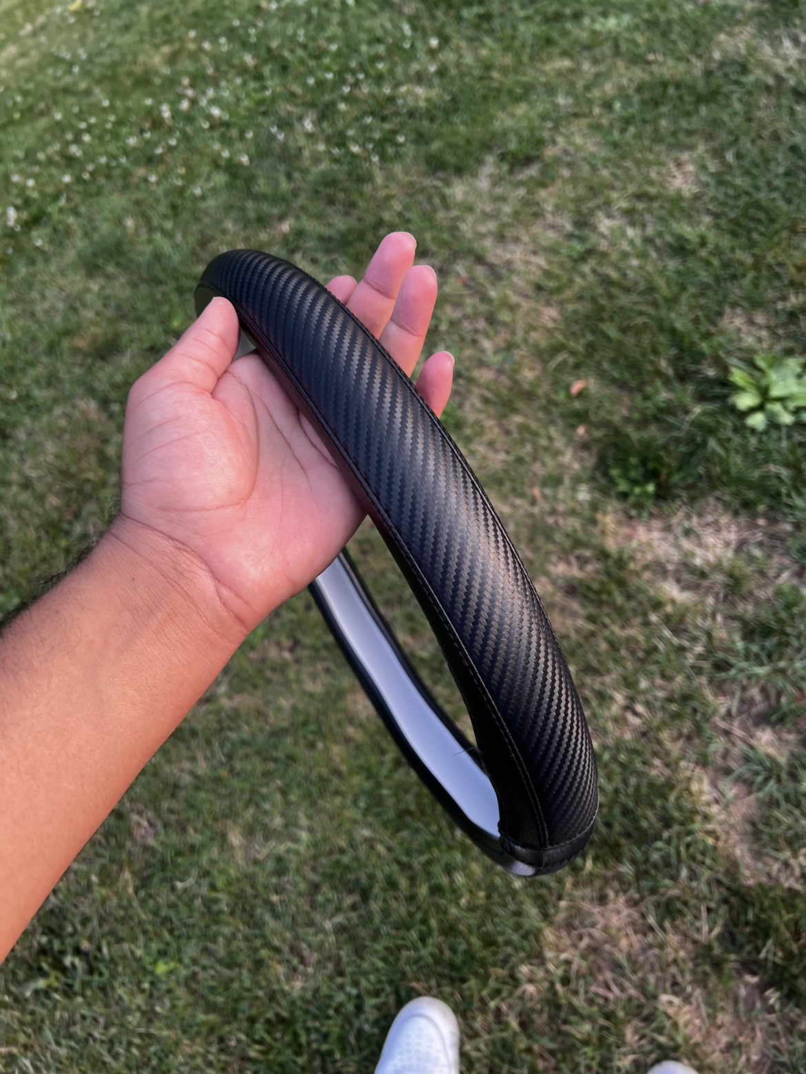 Carbon fibre steering wheel cover image indicator(3)