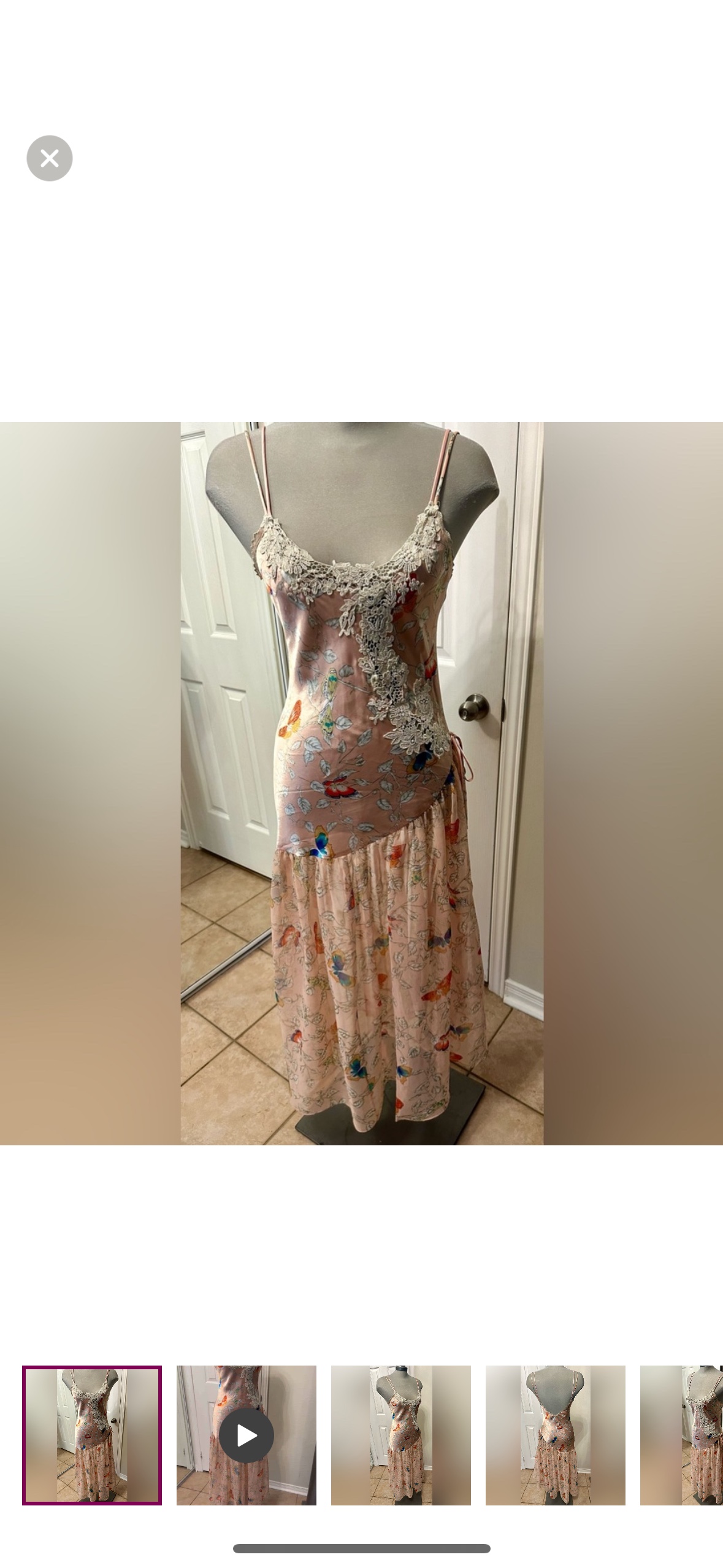 Vintage 1980s Victoria's Secret Butterfly Nightgown