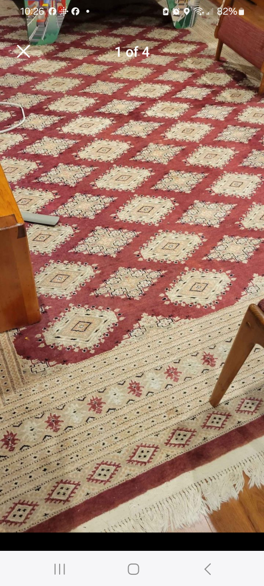 Kashan Rug, Burgundy and Taupe. Made in Lahore. - photo 4