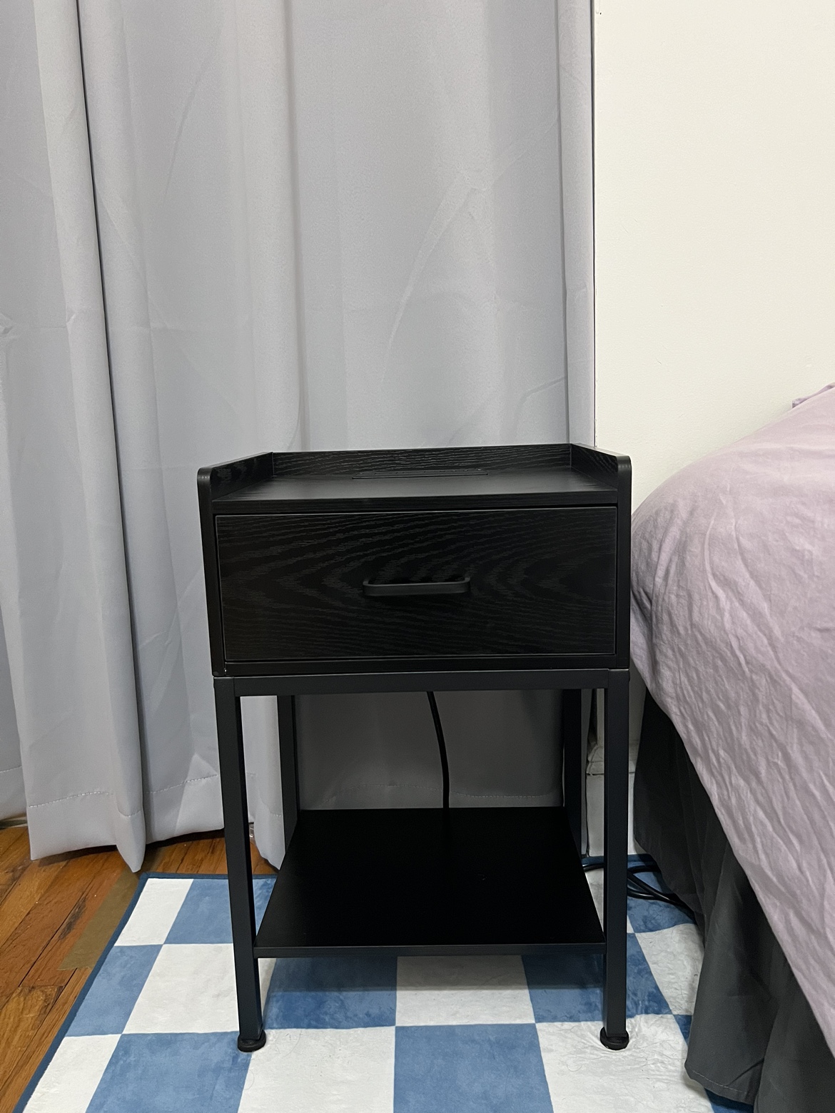 Black Nightstand (Bedside Table)
