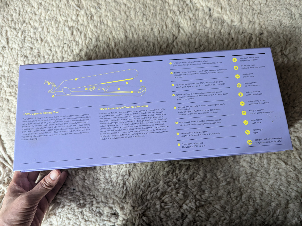 PYT lavender hair straightener image indicator(3)