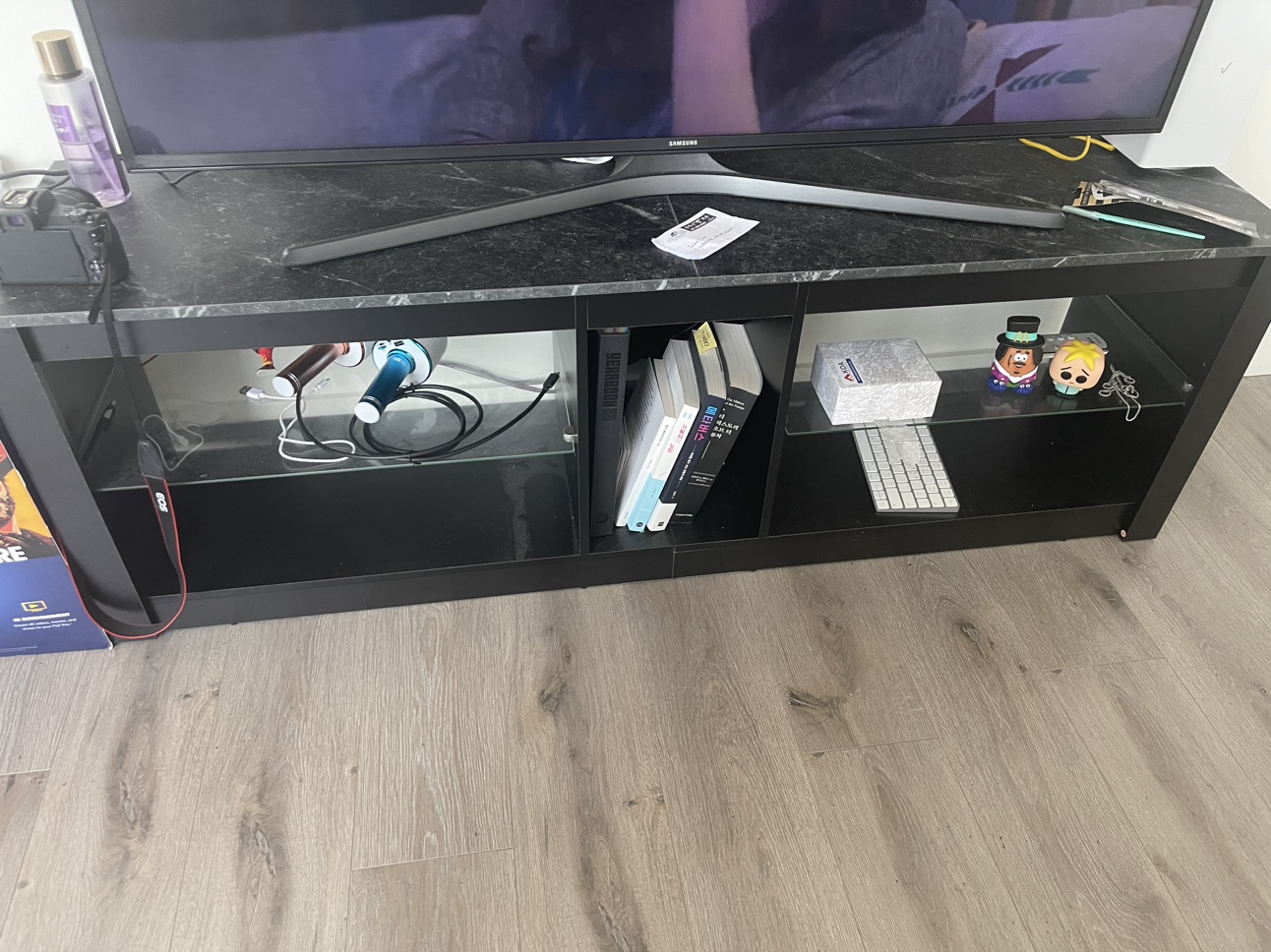 LED light TV stand