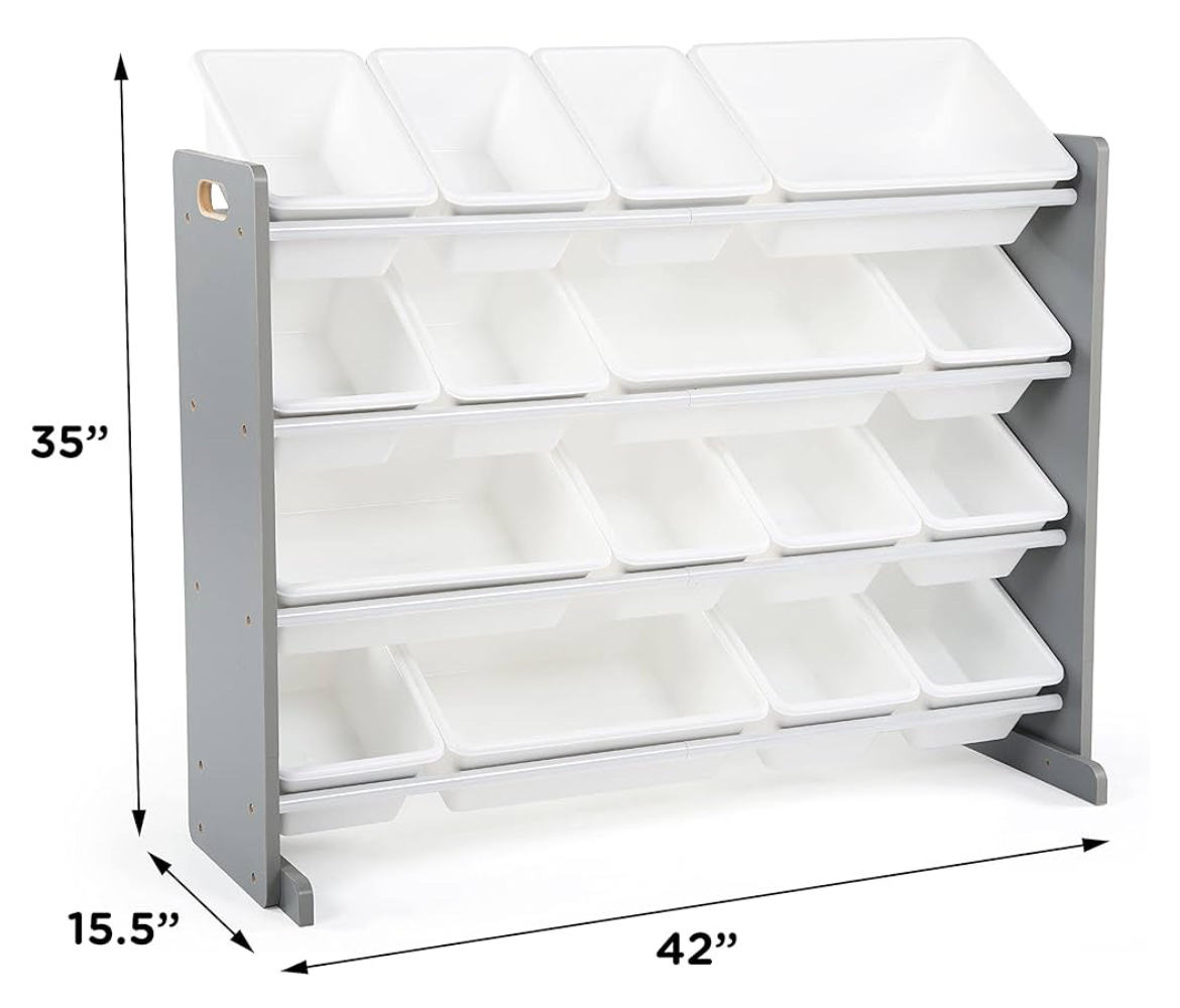 4 level toy storage organizer with removable bins - photo 3