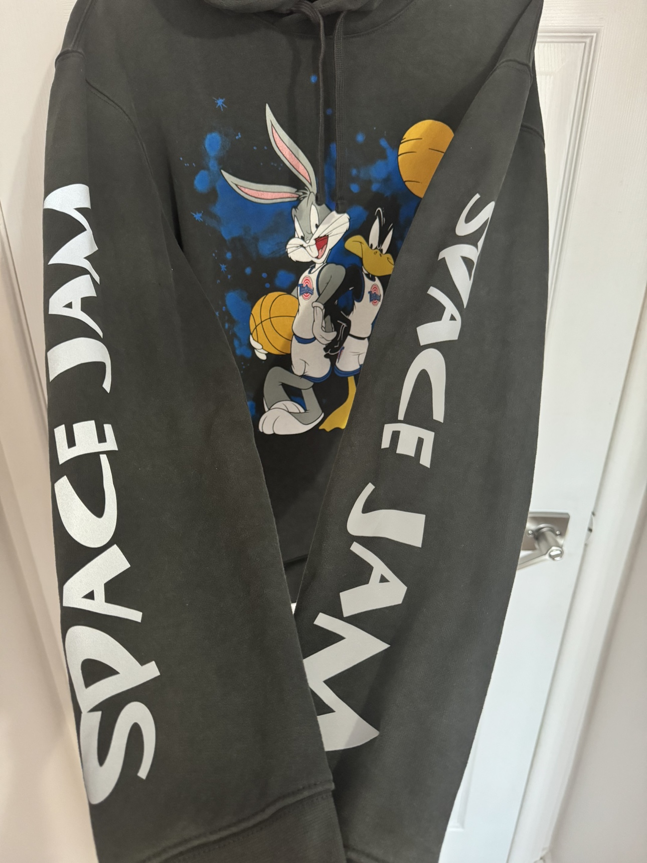 Tailgate Space Jam Washed Grey Hoodie (Medium) image indicator(6)