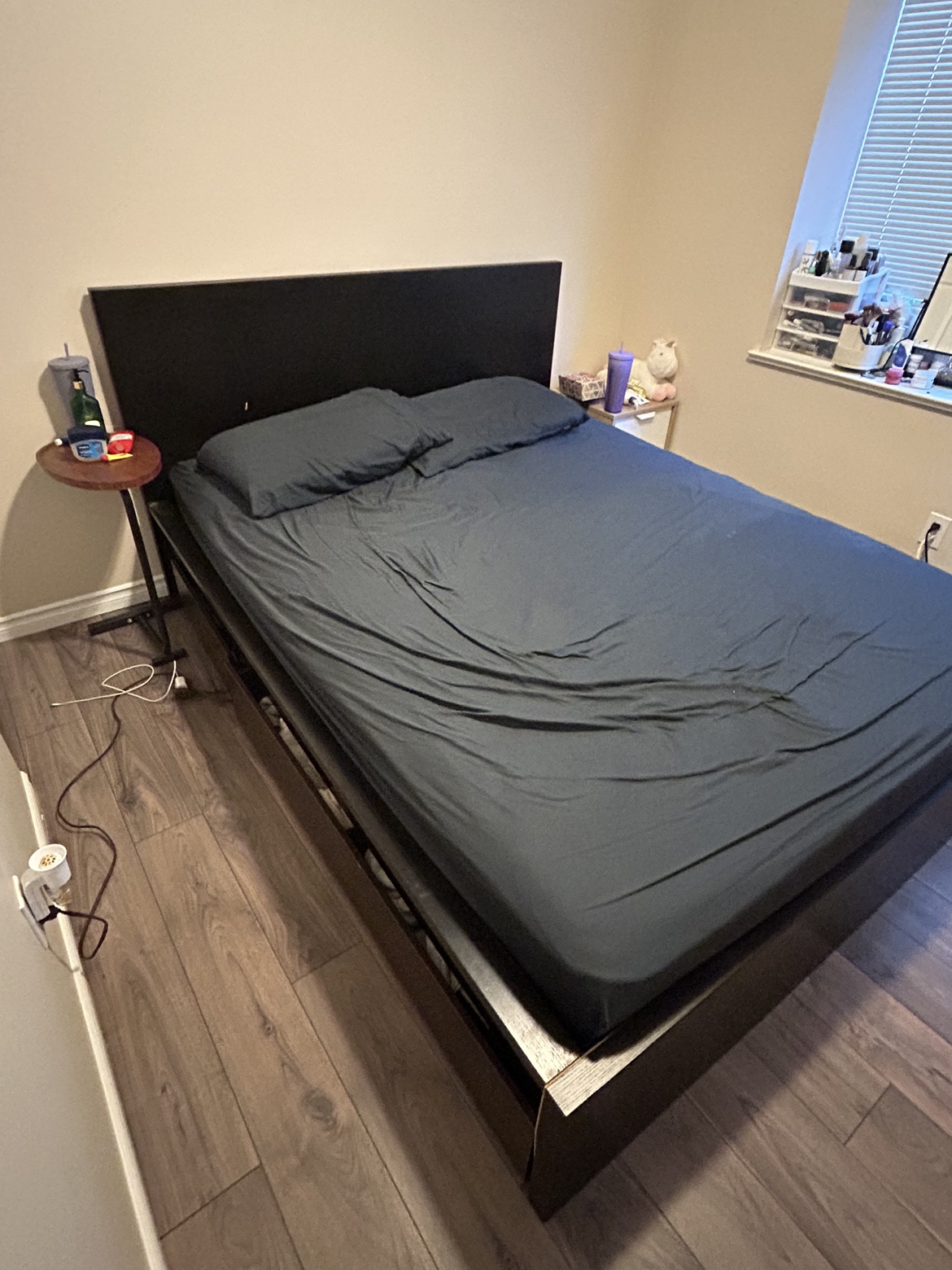 Ikea Malm queen bed with storage