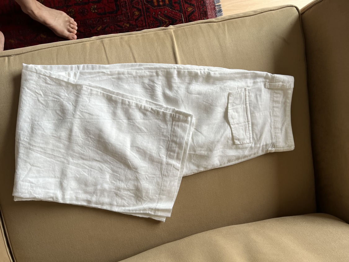 Gap white linen wide leg pants - photo 5