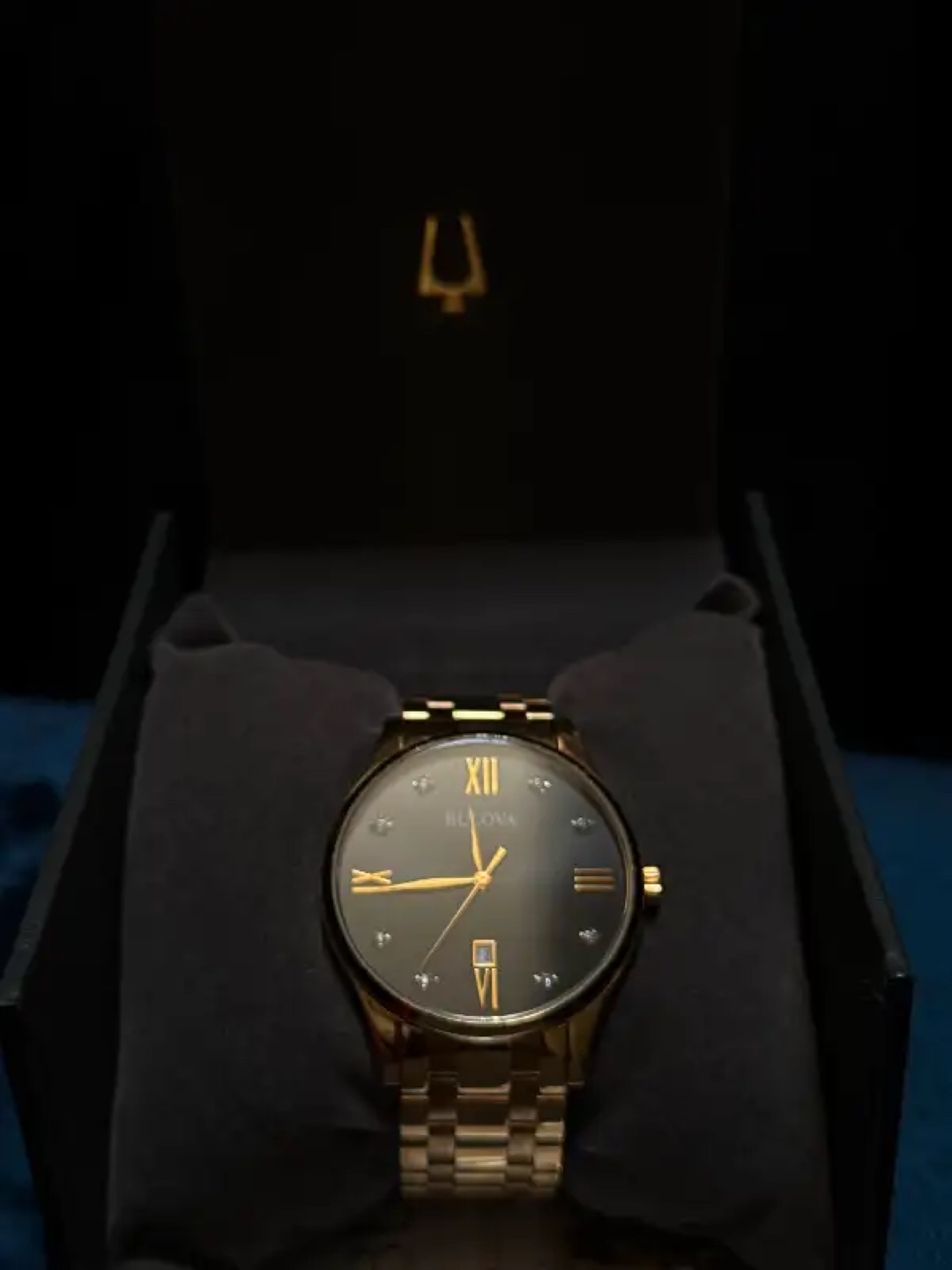 Bulova Men's Diamond Watch | 97D108 (original Links Included)