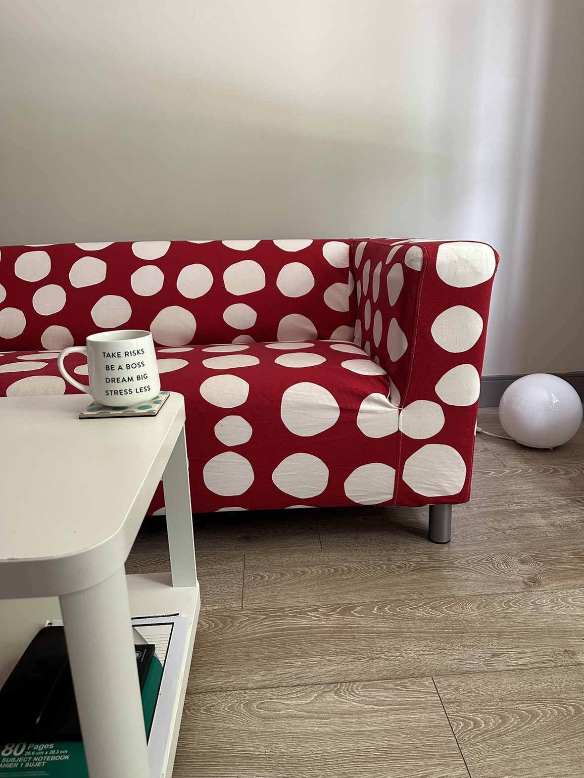 SALE: KLIPPAN sofa | red & white