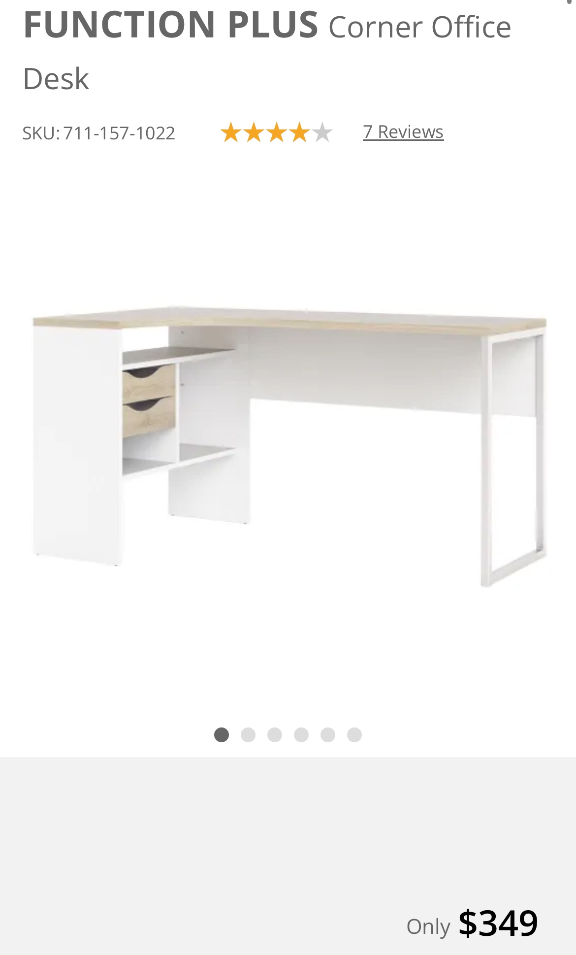 JYSK Corner Office Desk