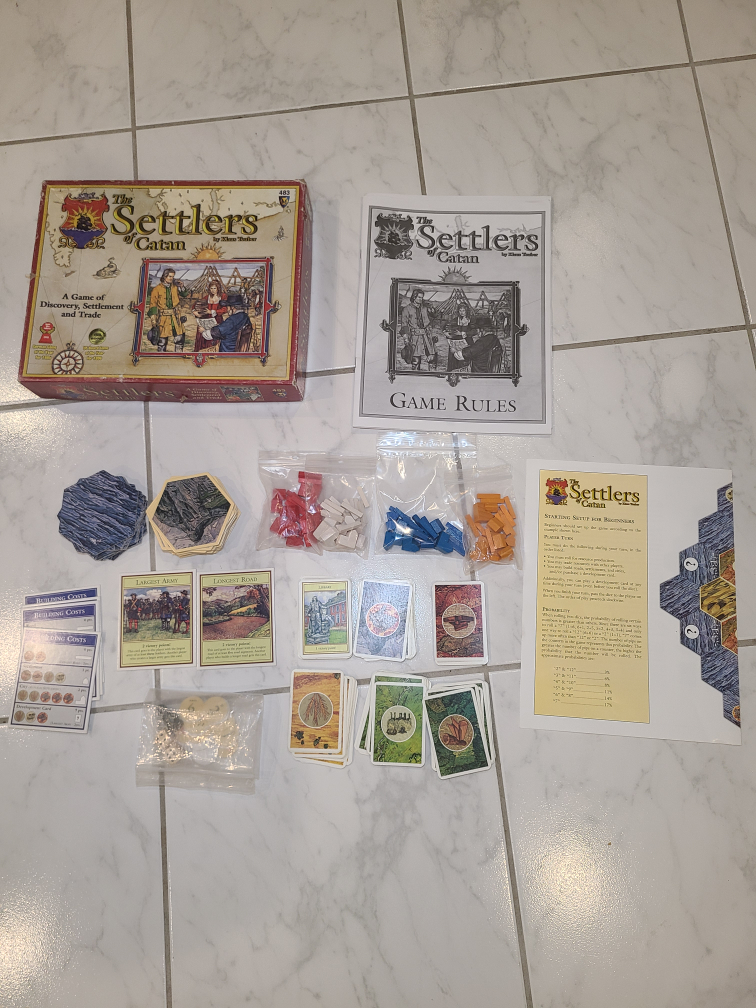 Settlers of catan 483 boardgame complete thumbnail