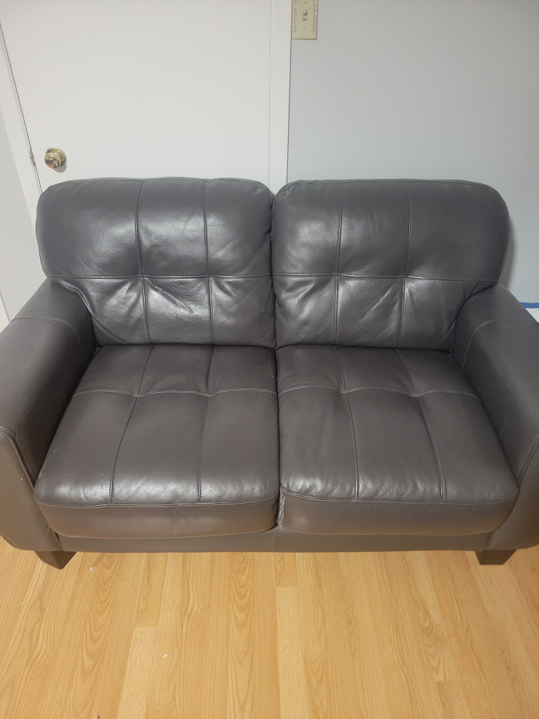 genuine Leather loveseat