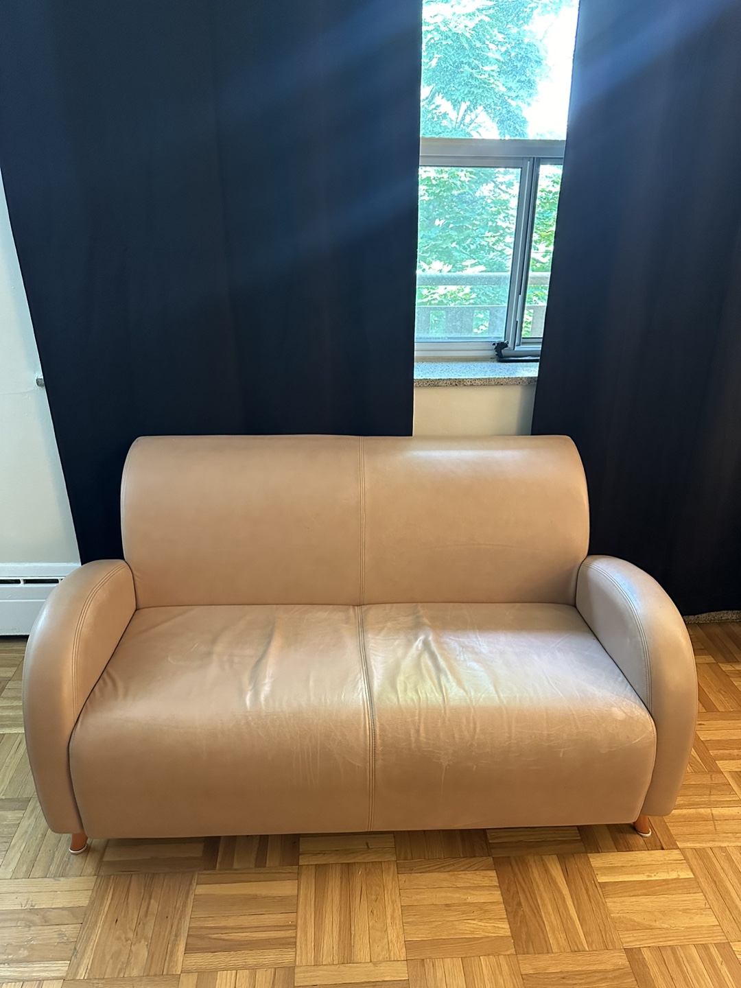 Leather couch pair - photo 4