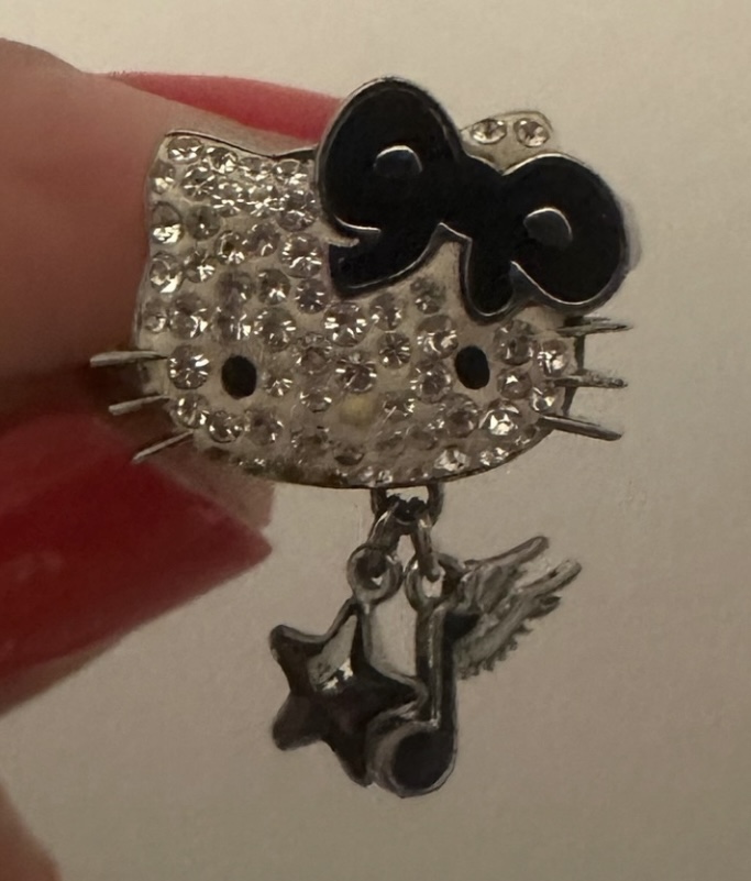 Ring Hello Kitty with swarovski crystals