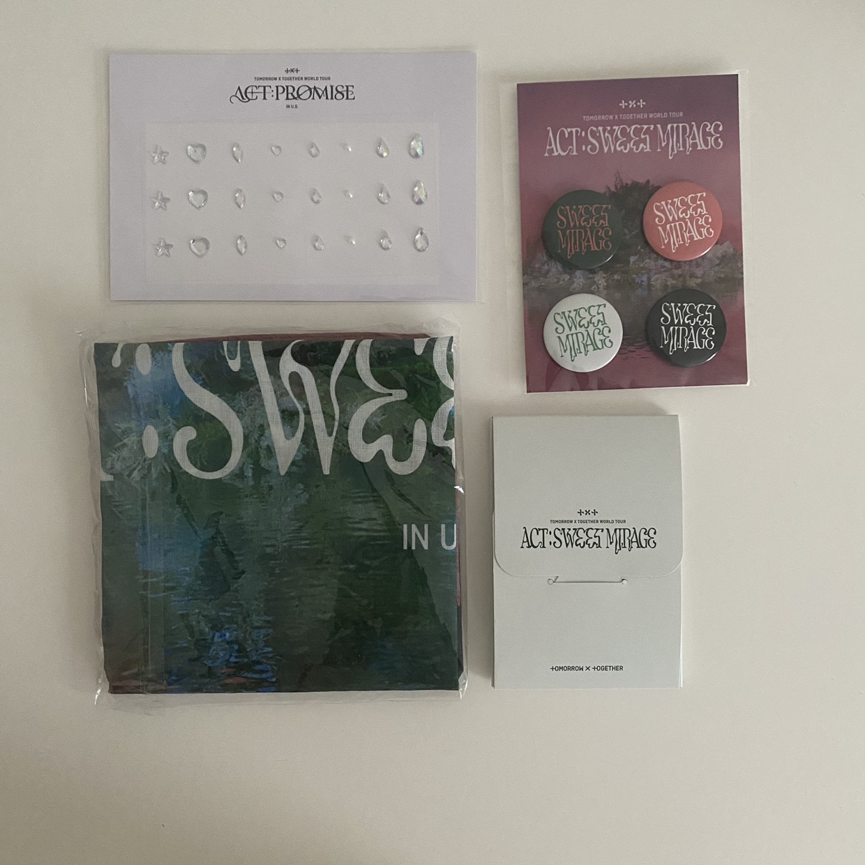 Kpop TXT - Act Sweet Mirage & Promise VIP Official Gifts & Merch