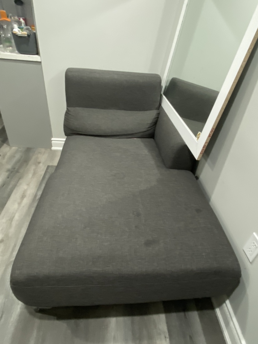 Grey single sofa - photo 2