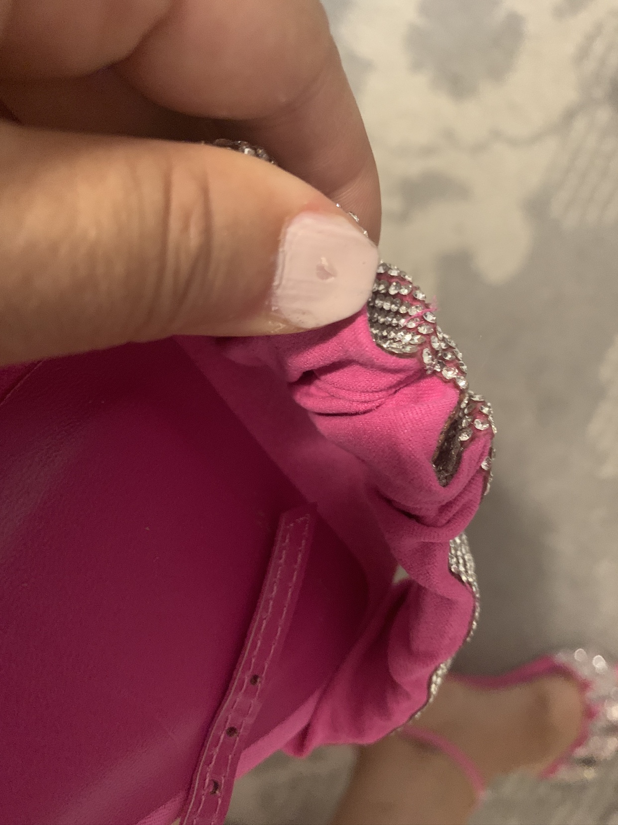 Women Size 6 Bing Rhinestone Flat Sandals Open Toe image indicator(4)