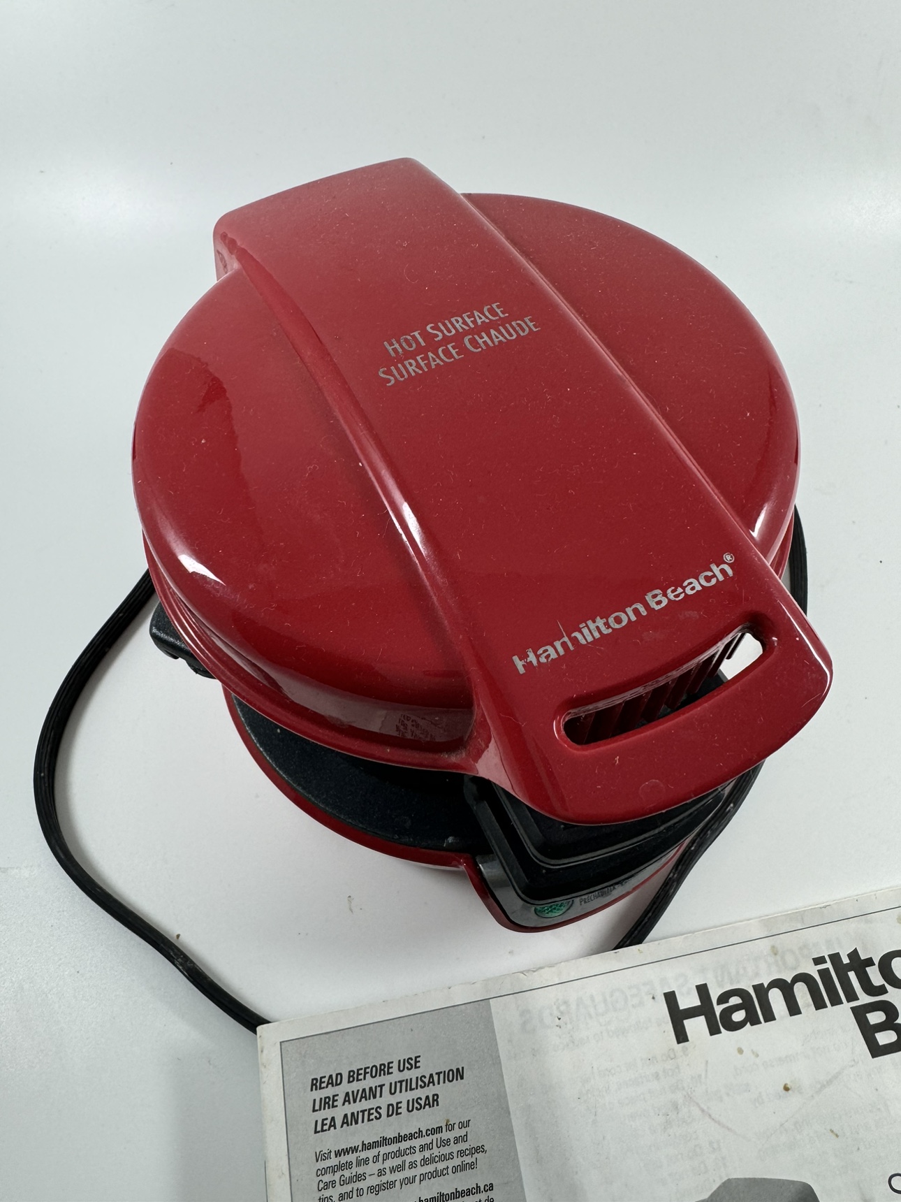 Hamilton beach breakfast sandwich maker